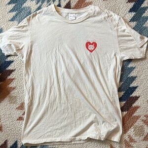 Men's Cream Graphic T-Shirt